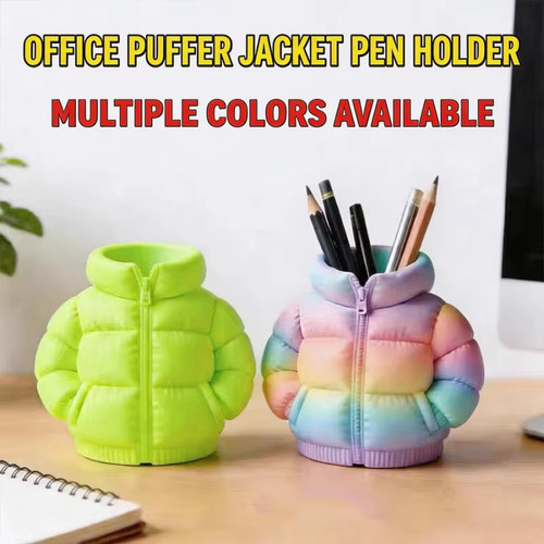 Puffer jacket pencil - 3d,